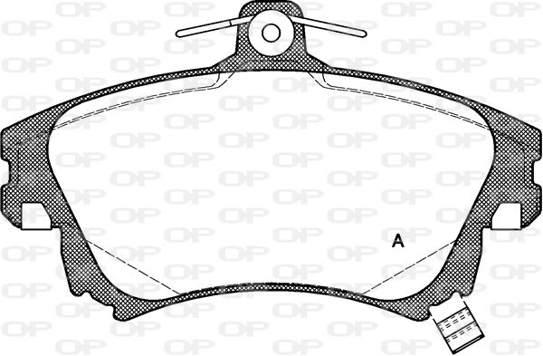 OPEN PARTS Комплект тормозных колодок, дисковый тормоз BPA0708.02